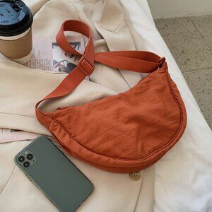 Nylon Crescent Dumpling Bag Crossbody Adjustable Strap New